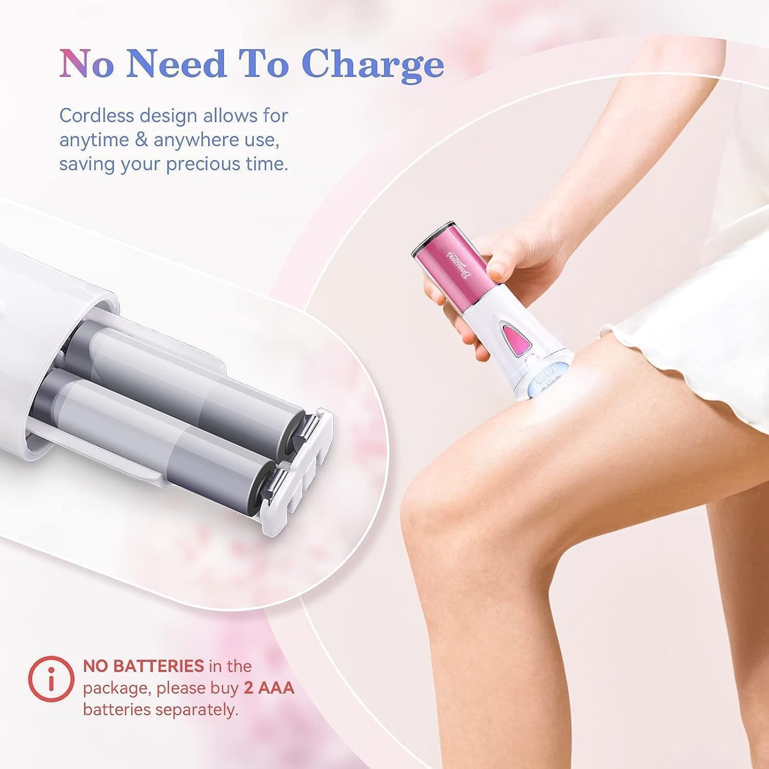 Mini Epilator, Facial Hair Remover for Women, Full Body Smooth Glide Epilator,