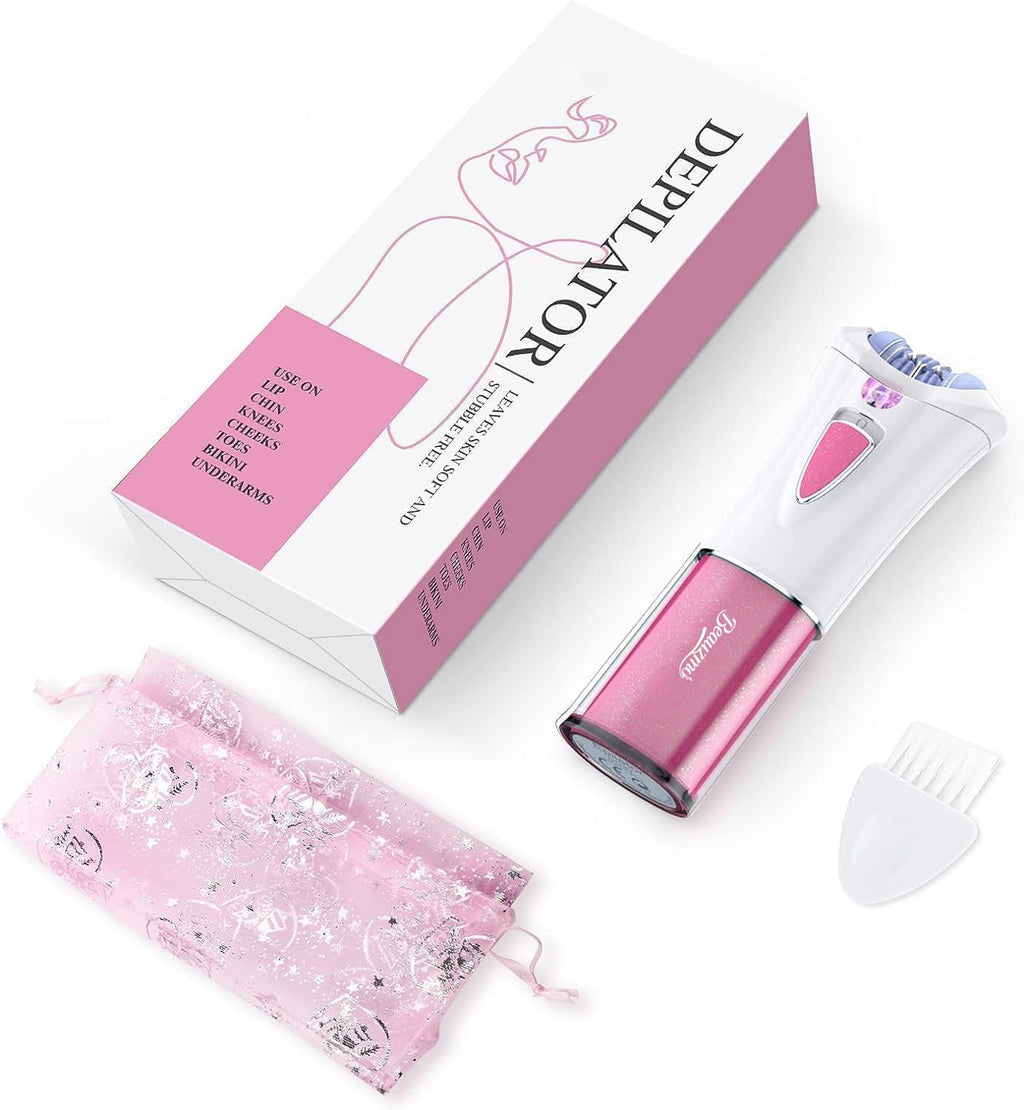 Mini Epilator, Facial Hair Remover for Women, Full Body Smooth Glide Epilator,
